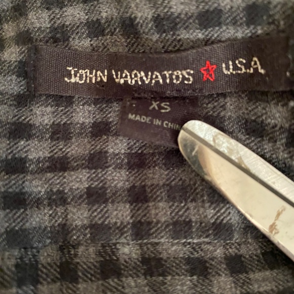 JOHN VARVATOS USA Men’s Check Button Down Shirt Sz XS - Picture 6 of 6